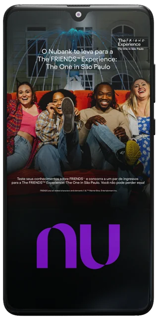 Exemplo de campanha promocional mobile: experiência e engajamento no app.